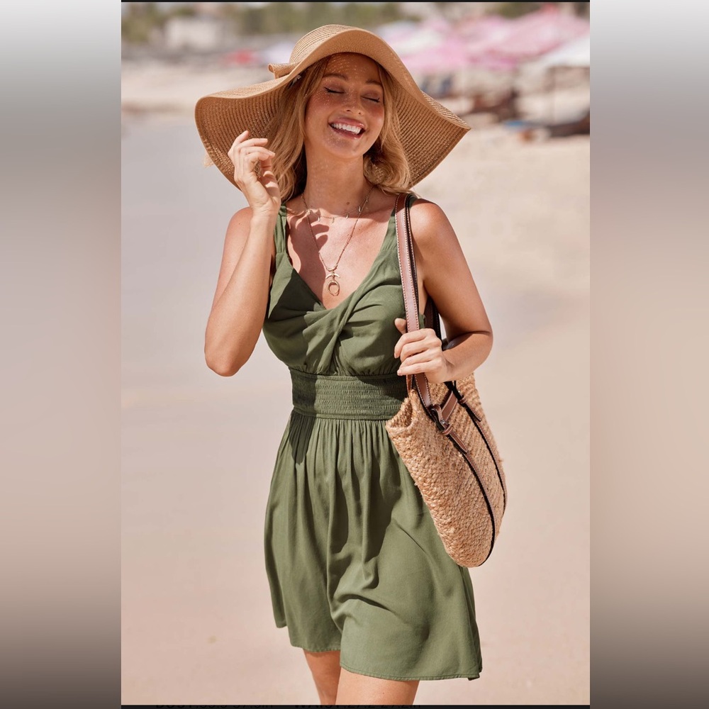 Cupshe Olive Green Mini Dress